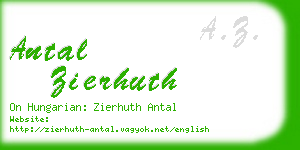 antal zierhuth business card